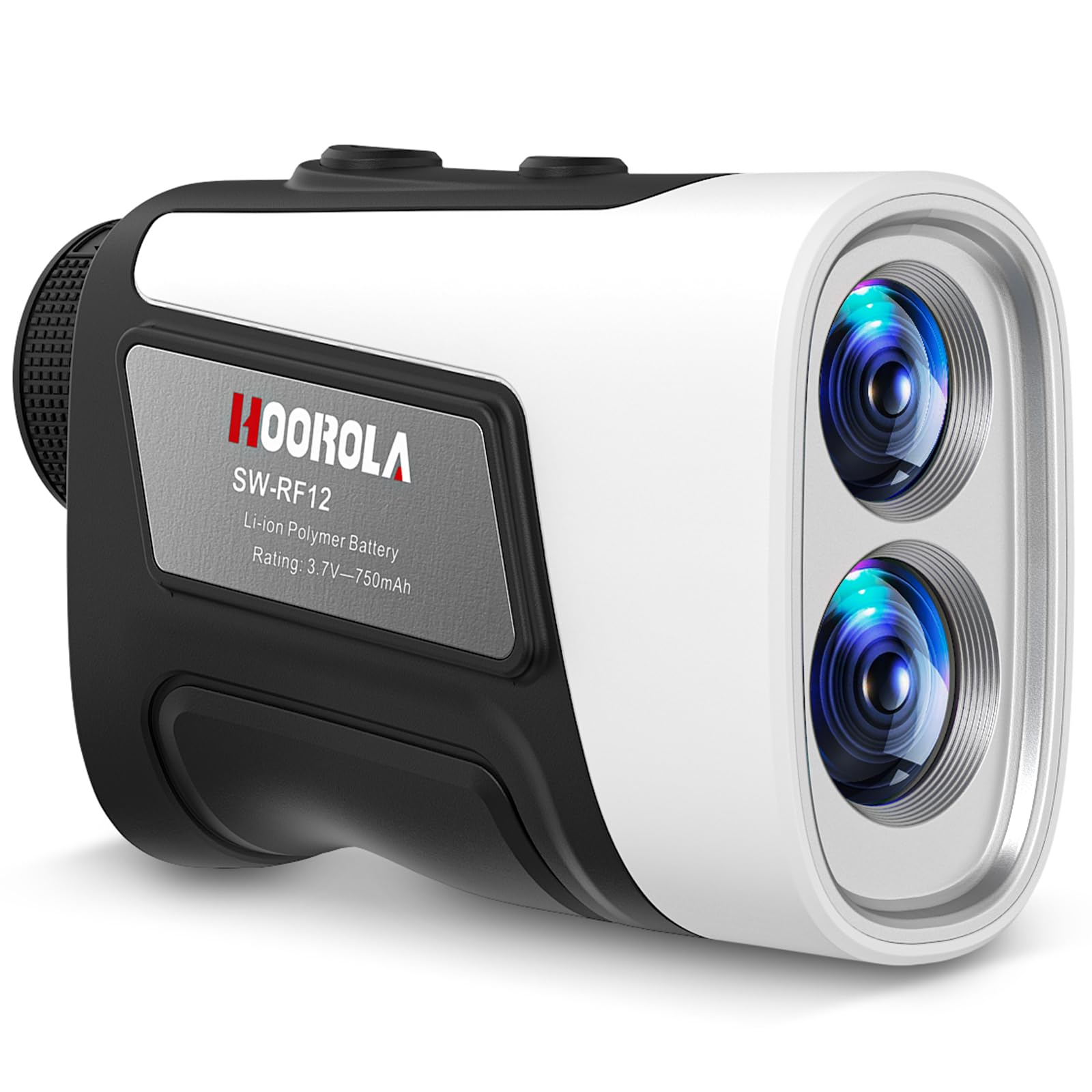 HOOROLA SW-RF12 ゴルフ用距離計 本体 防水 1200ヤード 白 Hoorola Range Finder Golf, 1200 Yards Rangefinder with Slope